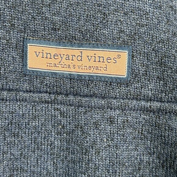 Vineyard Vines Shep Shirt Mens Small Blue 1/4 Zip Pullover Blue  Pink Logo - Picture 4 of 10